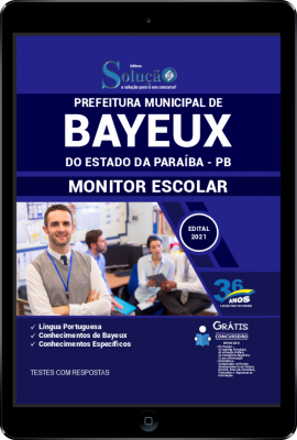 Apostila Prefeitura de Bayeux - PB em PDF - Monitor Escolar - Imagem 1