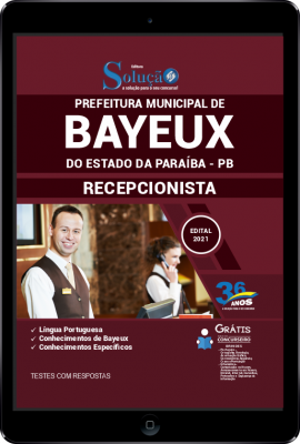 Apostila Prefeitura de Bayeux - PB em PDF - Recepcionista - Imagem 1