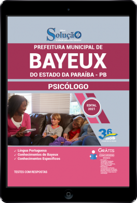 Apostila Prefeitura de Bayeux - PB em PDF - Psicólogo - Imagem 1