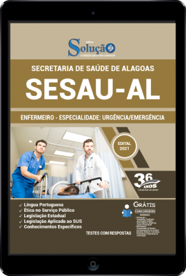 Apostila SESAU-AL em PDF - Enfermeiro - Especialidade: Urgência/Emergência - Imagem 1