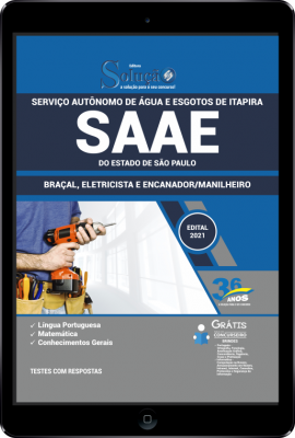 Apostila SAAE Itapira - SP em PDF - Braçal, Eletricista e Encanador/Manilheiro - Imagem 1