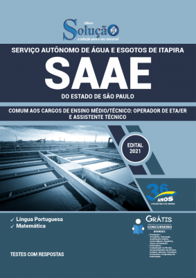 Apostila SAAE Itapira - SP - Comum aos Cargos de Ensino Médio/Técnico: Operador de ETA/ER e Assistente Técnico - Imagem 2