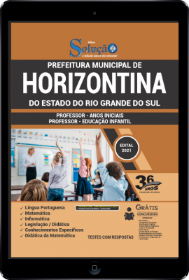 Apostila Prefeitura de Horizontina - RS em PDF - Professor - Anos Iniciais e Professor - Educação Infantil - Imagem 1