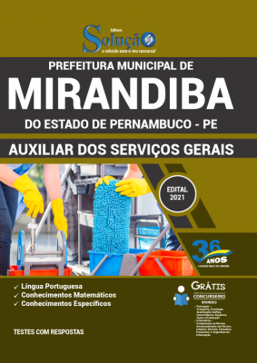 Apostila Prefeitura de Mirandiba - PE - Auxiliar de Serviços Gerais - Imagem 2