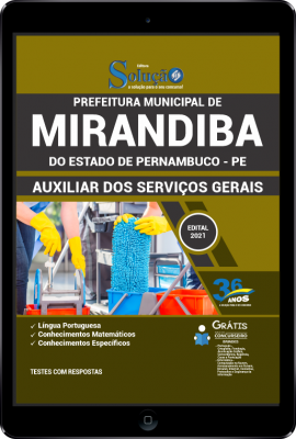 Apostila Prefeitura de Mirandiba - PE em PDF - Auxiliar de Serviços Gerais - Imagem 1