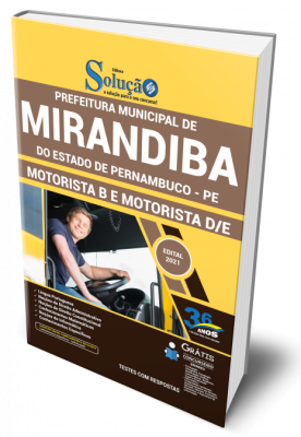 Apostila Prefeitura de Mirandiba - PE - Motorista B e Motorista D/E - Imagem 1