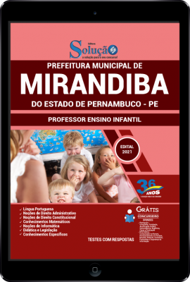 Apostila Prefeitura de Mirandiba - PE em PDF - Professor Ensino Infantil - Imagem 1