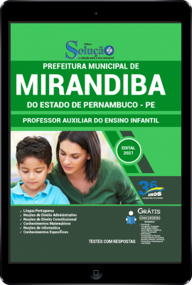 Apostila Prefeitura de Mirandiba - PE em PDF - Professor Auxiliar do Ensino Infantil - Imagem 1