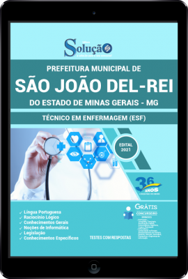 Apostila Prefeitura de São João Del-Rei - MG em PDF - Técnico em Enfermagem (ESF) - Imagem 1