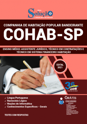 Apostila COHAB-SP - Ensino Médio: Assistente Jurídico, Técnico em Contratações e Técnico em Sistema Financeiro Habitação - Imagem 2