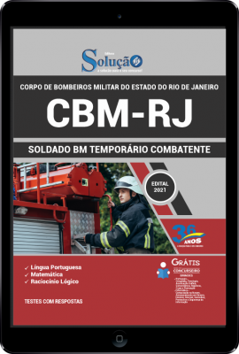 Apostila CBM-RJ em PDF - Soldado BM Temporário Combatente, Combatente com CNH B e Guarda-Vidas - Imagem 1