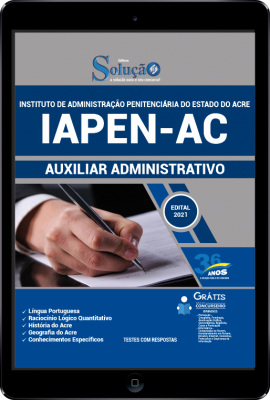 Apostila IAPEN-AC em PDF - Auxiliar Administrativo  - Imagem 1