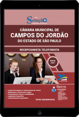 Apostila Câmara de Campos do Jordão - SP em PDF - Recepcionista/Telefonista - Imagem 1