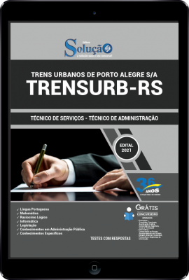 Apostila TRENSURB-RS em PDF - Técnico de Serviços - Técnico de Administração - Imagem 1