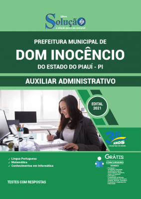 Apostila Prefeitura de Dom Inocêncio - PI - Auxiliar Administrativo - Imagem 1