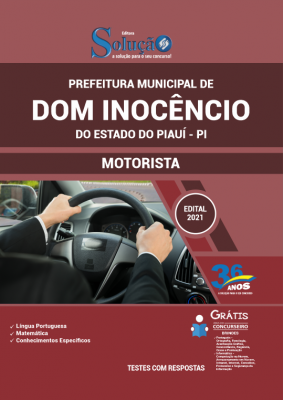 Apostila Prefeitura de Dom Inocêncio - PI - Motorista - Imagem 1