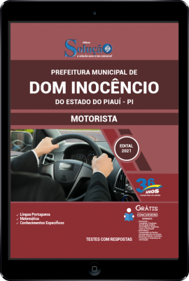 Apostila Prefeitura de Dom Inocêncio - PI em PDF - Motorista - Imagem 1