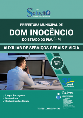 Apostila Prefeitura de Dom Inocêncio - PI - Auxiliar de Serviços Gerais e Vigia - Imagem 2