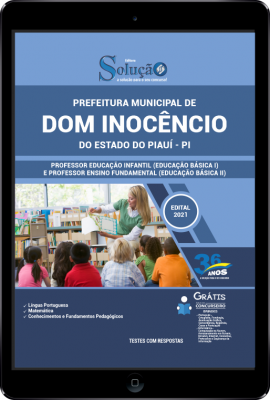 Apostila Prefeitura de Dom Inocêncio - PI em PDF - Professor Educação Infantil (Educação Básica I) e Professor Ensino Fundamental (Educação Básica II) - Imagem 1