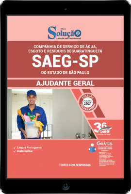 Apostila SAEG-SP em PDF - Ajudante Geral - Imagem 1