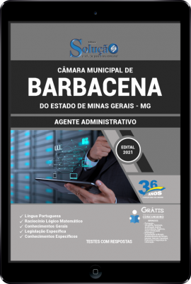 Apostila Câmara de Barbacena - MG em PDF - Agente Administrativo - Imagem 1