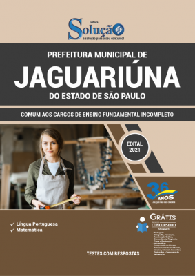 Apostila Prefeitura de Jaguariúna - SP - Comum aos Cargos de Ensino Fundamental Incompleto - Imagem 2