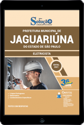 Apostila Prefeitura de Jaguariúna - SP em PDF - Eletricista - Imagem 1