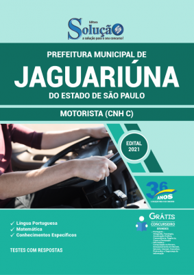 Apostila Prefeitura de Jaguariúna - SP - Motorista (CNH C) - Imagem 2