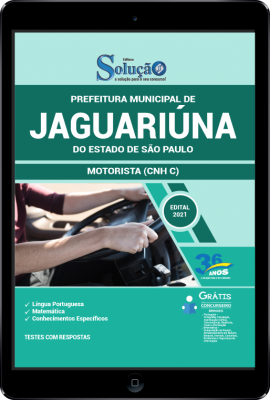 Apostila Prefeitura de Jaguariúna - SP em PDF - Motorista (CNH C) - Imagem 1