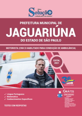 Apostila Prefeitura de Jaguariúna - SP - Motorista (CNH D Habilitado para Condução de Ambulância) - Imagem 2