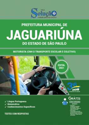 Apostila Prefeitura de Jaguariúna - SP - Motorista (CNH D Transporte Escolar e Coletivo) - Imagem 2