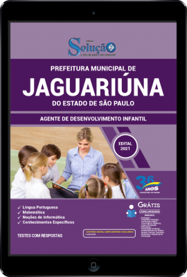 Apostila Prefeitura de Jaguariúna - SP em PDF - Agente de Desenvolvimento Infantil - Imagem 1