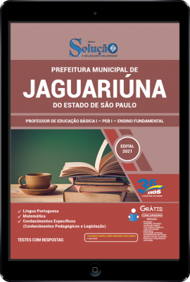 Apostila Prefeitura de Jaguariúna - SP em PDF - Professor de Educação Básica I - PEB I - Ensino Fundamental - Imagem 1