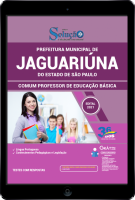 Apostila Prefeitura de Jaguariúna - SP em PDF - Comum Professor de Educação Básica - Imagem 1