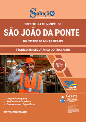 Apostila Prefeitura de São João da Ponte - MG - Técnico em Segurança do Trabalho - Imagem 2