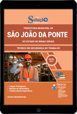 Apostila Prefeitura de São João da Ponte - MG em PDF - Técnico em Segurança do Trabalho - Imagem 1