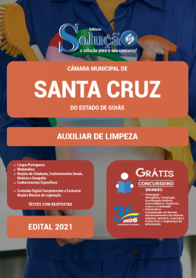 Apostila Câmara de Santa Cruz - GO - Auxiliar de Limpeza - Imagem 2