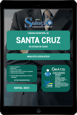 Apostila Câmara de Santa Cruz - GO em PDF - Analista Legislativo - Imagem 1