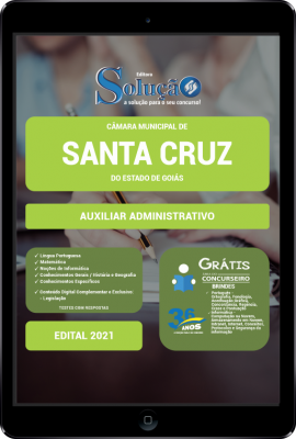 Apostila Câmara de Santa Cruz - GO PDF - Auxiliar Administrativo - Imagem 1