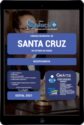 Apostila Câmara de Santa Cruz - GO em PDF - Recepcionista - Imagem 1