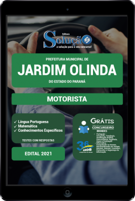 Apostila Prefeitura de Jardim Olinda - PR em PDF - Motorista - Imagem 1