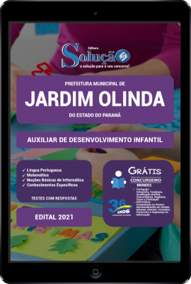 Apostila Prefeitura de Jardim Olinda - PR em PDF - Auxiliar de Desenvolvimento Infantil - Imagem 1