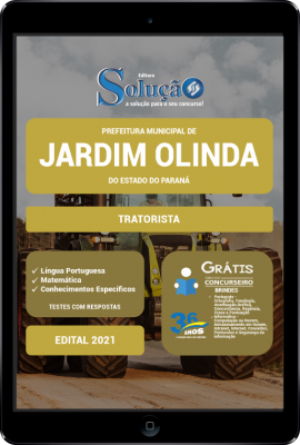 Apostila Prefeitura de Jardim Olinda - PR em PDF - Tratorista - Imagem 1