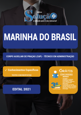 Apostila Marinha do Brasil - Corpo Auxiliar de Praças (CAP) - Técnico em Administração - Imagem 2