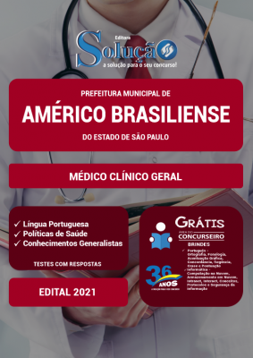 Apostila Prefeitura de Américo Brasiliense - SP - Médico Clínico Geral - Imagem 2