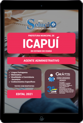 Apostila Prefeitura de Icapuí - CE em PDF - Agente Administrativo - Imagem 1