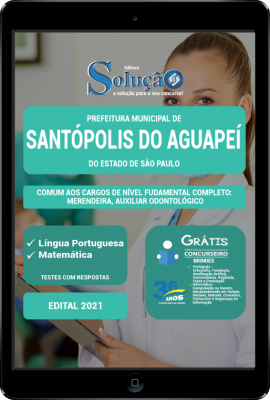 Apostila Prefeitura de Santópolis do Aguapeí - SP em PDF - Comum aos Cargos de Nível Fundamental Completo - Imagem 1