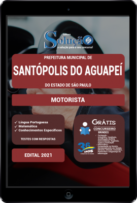 Apostila Prefeitura de Santópolis do Aguapeí - SP em PDF - Motorista - Imagem 1