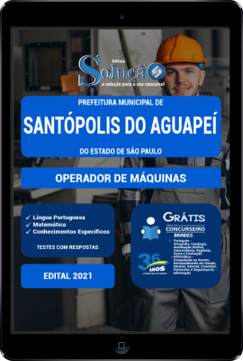 Apostila Prefeitura de Santópolis do Aguapeí - SP em PDF - Operador de Máquinas - Imagem 1