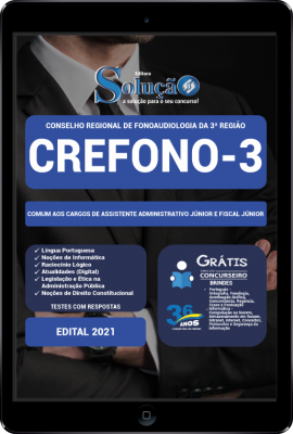 Apostila CREFONO 3 em PDF - Comum aos Cargos de Assistente Administrativo Júnior e Fiscal Júnior - Imagem 1